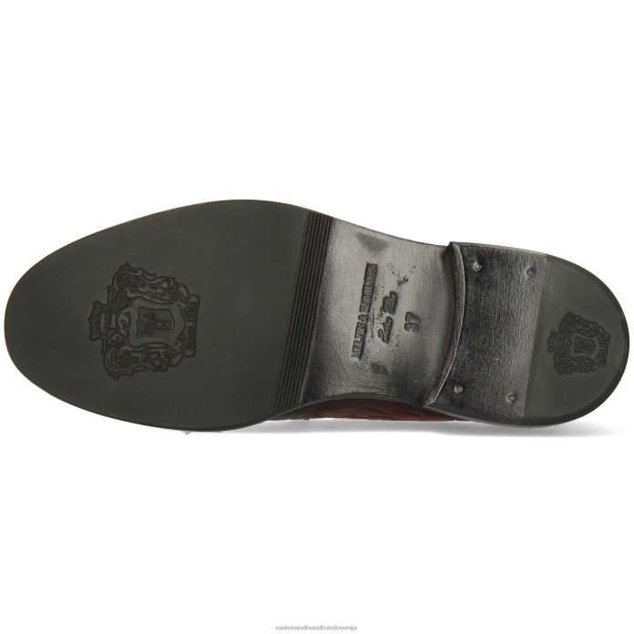 Melvin & Hamilton loaferji rdeča ženske gianna 3 FLJ6L1318