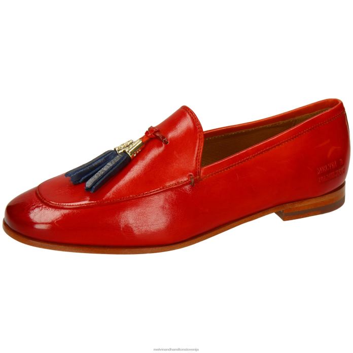 Melvin & Hamilton loaferji rdeča ženske scarlett 48 FLJ6L1348