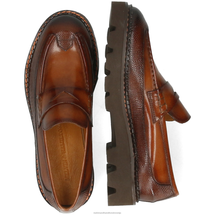 Melvin & Hamilton loaferji rjav ženske žad 43 FLJ6L1415
