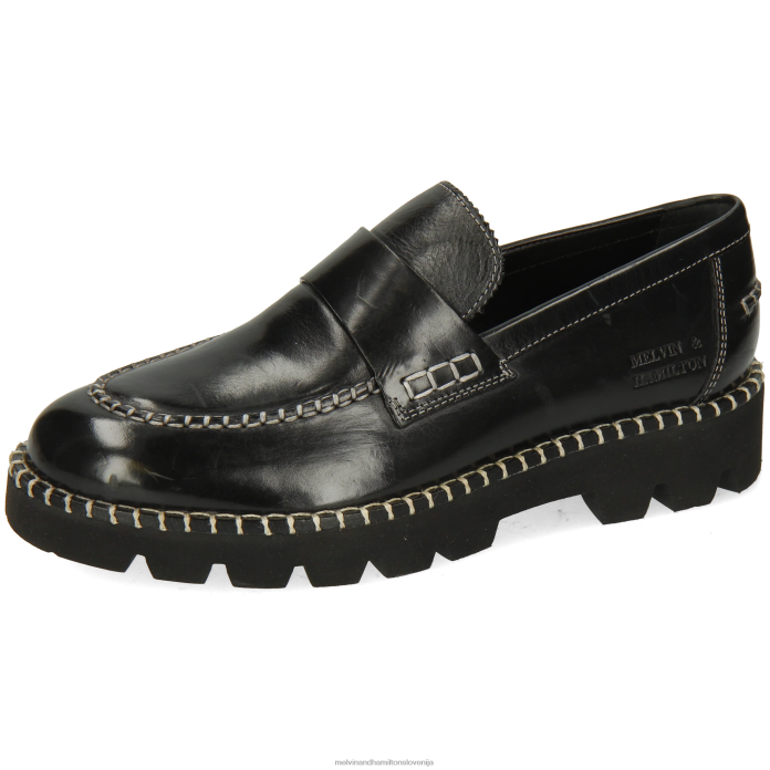 Melvin & Hamilton loaferji Črna ženske žad 55 FLJ6L1386