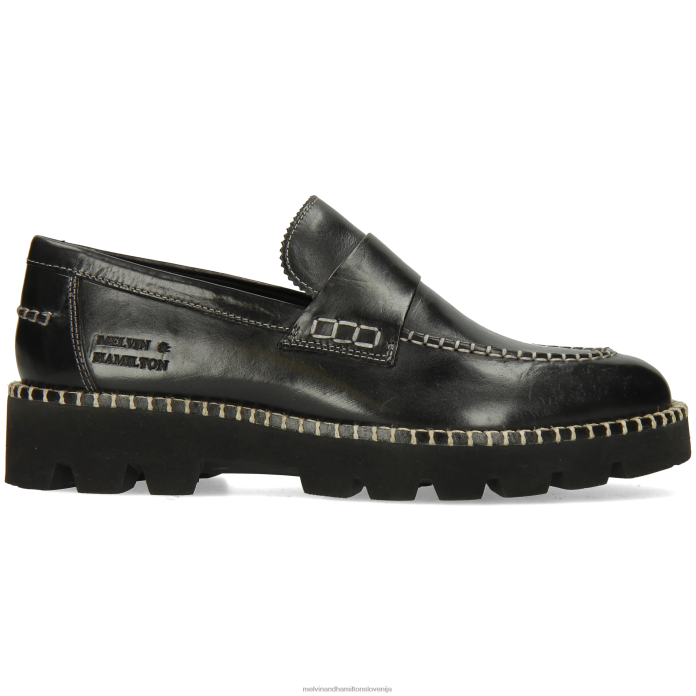 Melvin & Hamilton loaferji Črna ženske žad 55 FLJ6L1386