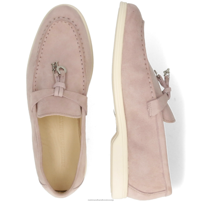 Melvin & Hamilton loaferji roza ženske adley 3 FLJ6L1376