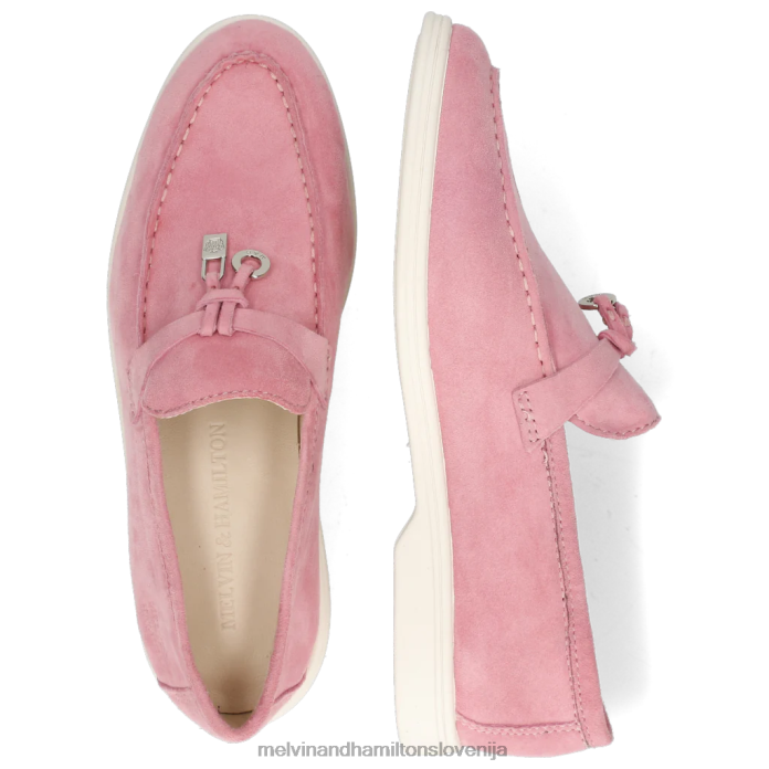 Melvin & Hamilton loaferji roza ženske adley 3 FLJ6L1463