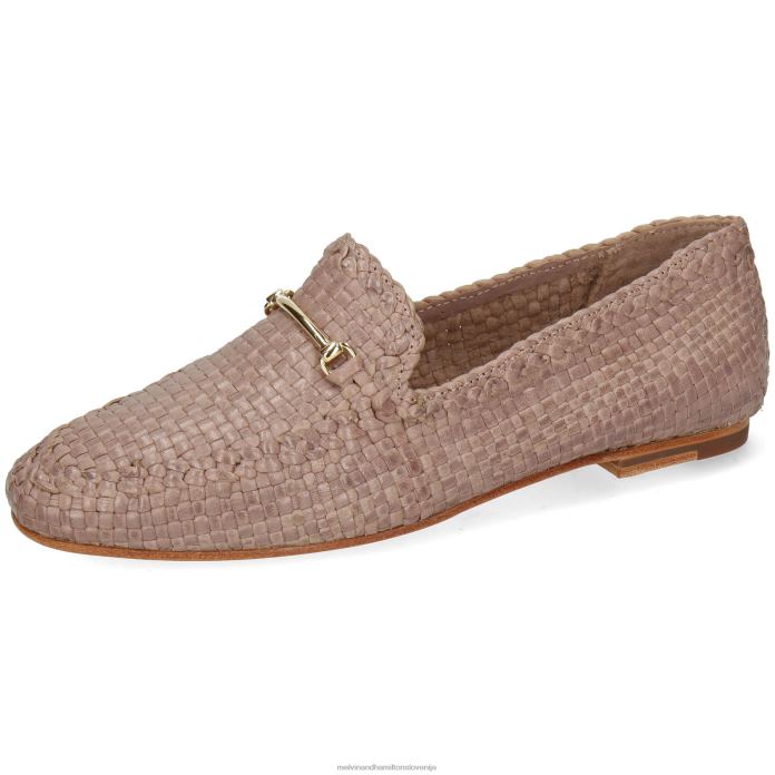 Melvin & Hamilton loaferji roza ženske aviana 1 FLJ6L1459