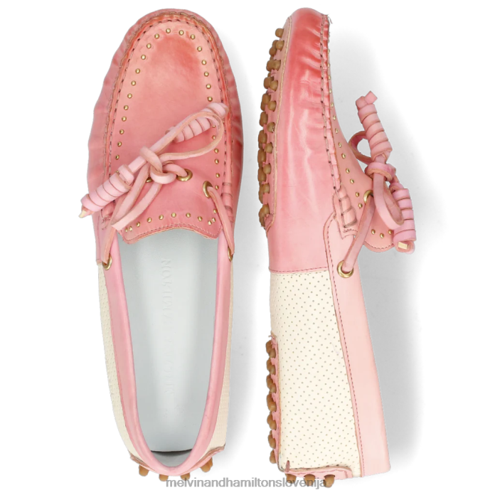 Melvin & Hamilton loaferji roza ženske caroline 8 FLJ6L1438