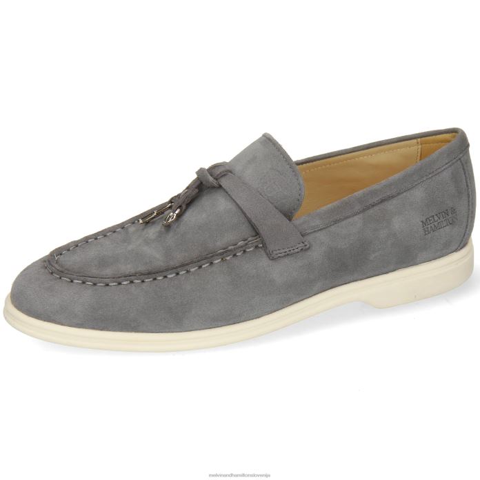 Melvin & Hamilton loaferji siva ženske adley 3 FLJ6L1351