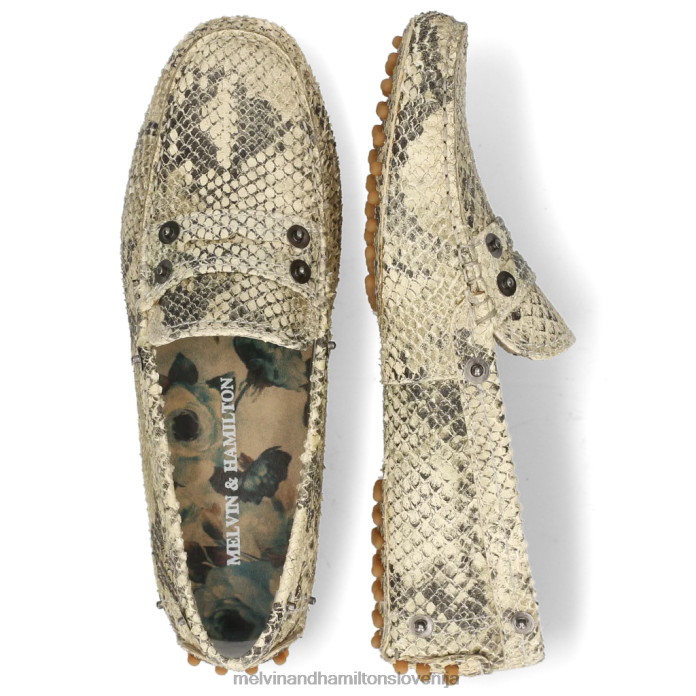 Melvin & Hamilton loaferji siva ženske caroline 1 FLJ6L1441