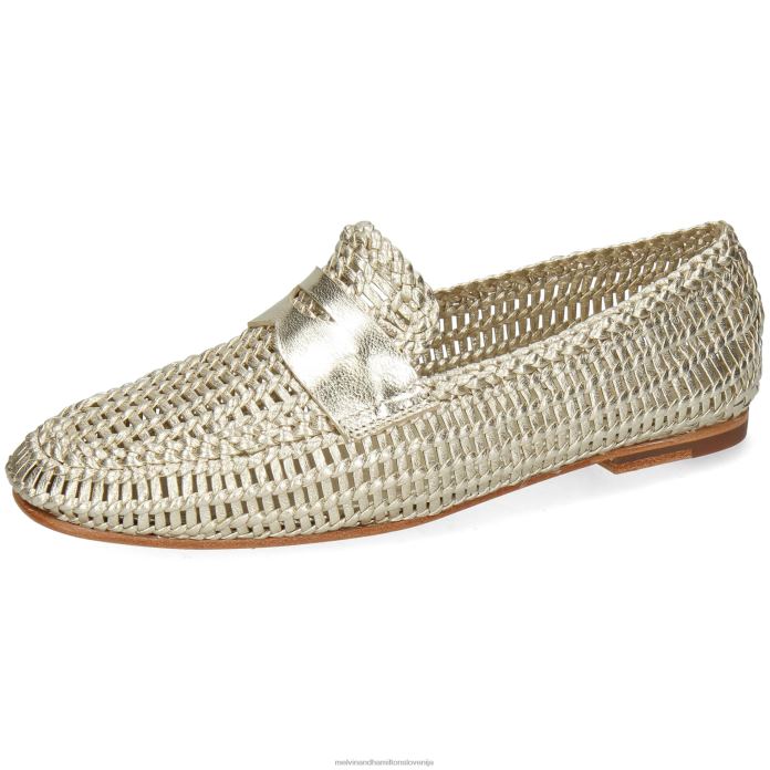 Melvin & Hamilton loaferji srebro ženske mandy 4 FLJ6L1426