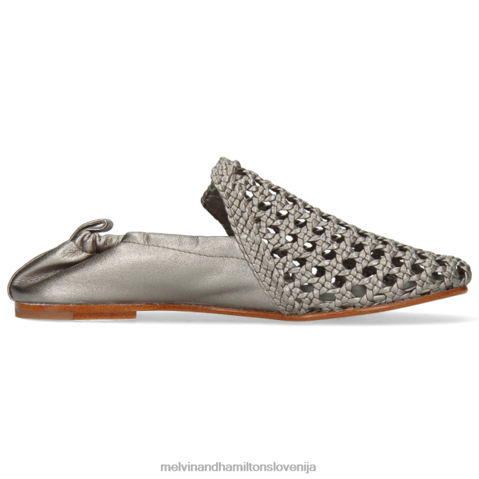 Melvin & Hamilton loaferji srebro ženske melly 7 FLJ6L1469