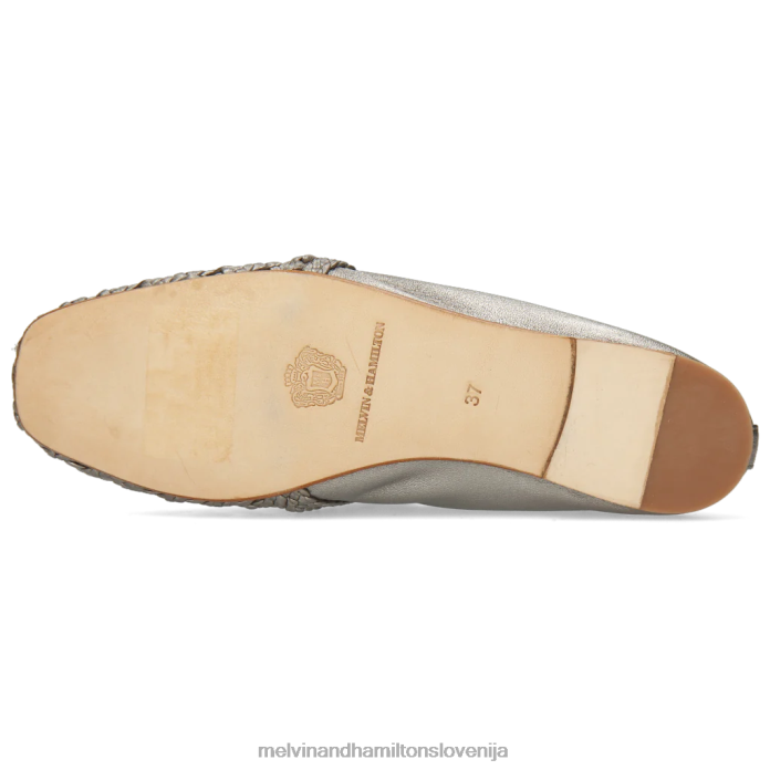 Melvin & Hamilton loaferji srebro ženske melly 7 FLJ6L1469