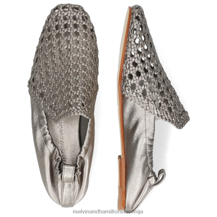 Melvin & Hamilton loaferji srebro ženske melly 7 FLJ6L1469