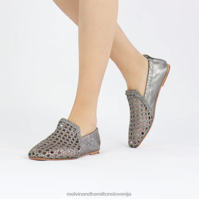 Melvin & Hamilton loaferji srebro ženske melly 7 FLJ6L1469
