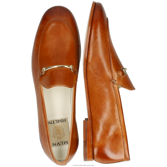 Melvin & Hamilton loaferji svetlo rjava ženske scarlett 22 FLJ6L1398