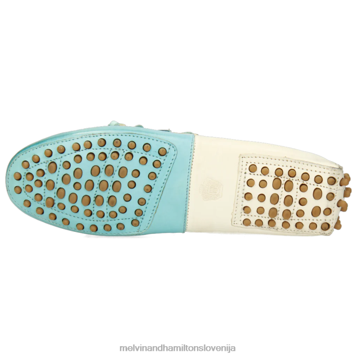 Melvin & Hamilton loaferji turkizna ženske caroline 8 FLJ6L1449