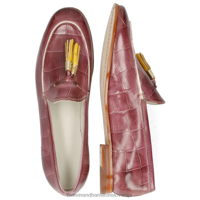 Melvin & Hamilton loaferji vijolična ženske scarlett 3 FLJ6L1434