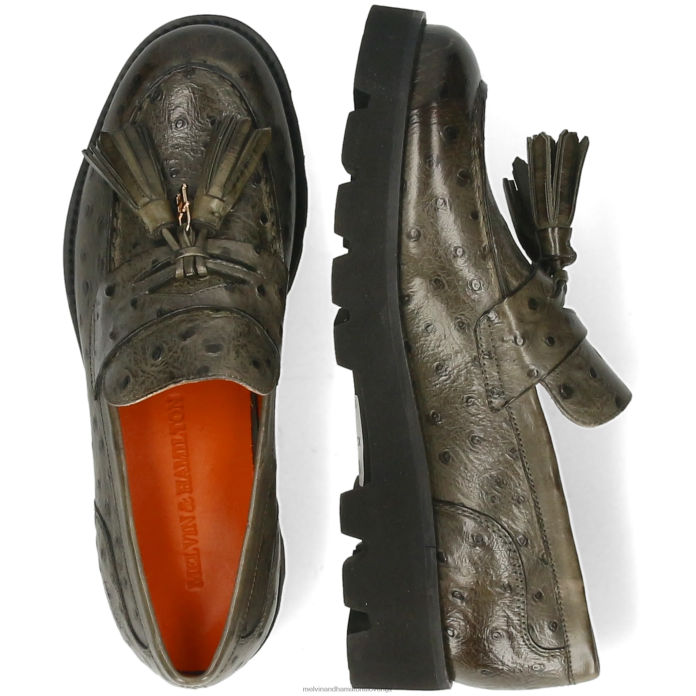 Melvin & Hamilton loaferji zelena ženske žad 44 FLJ6L1315