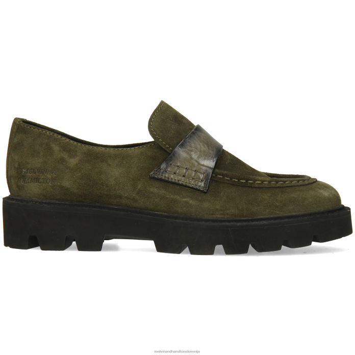 Melvin & Hamilton loaferji zelena ženske žad 58 FLJ6L1327