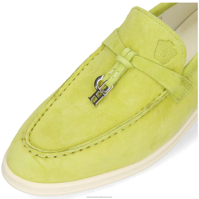 Melvin & Hamilton loaferji zelena ženske adley 3 FLJ6L1333