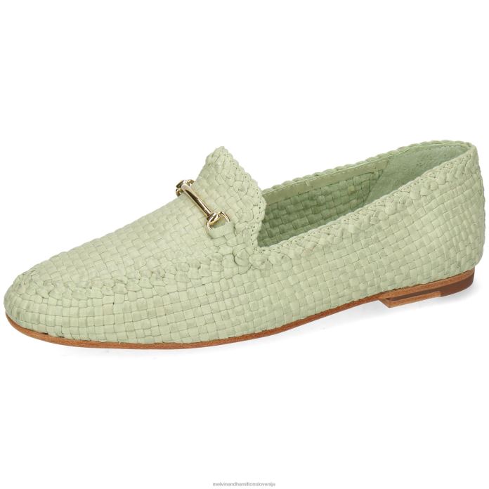 Melvin & Hamilton loaferji zelena ženske aviana 1 FLJ6L1468