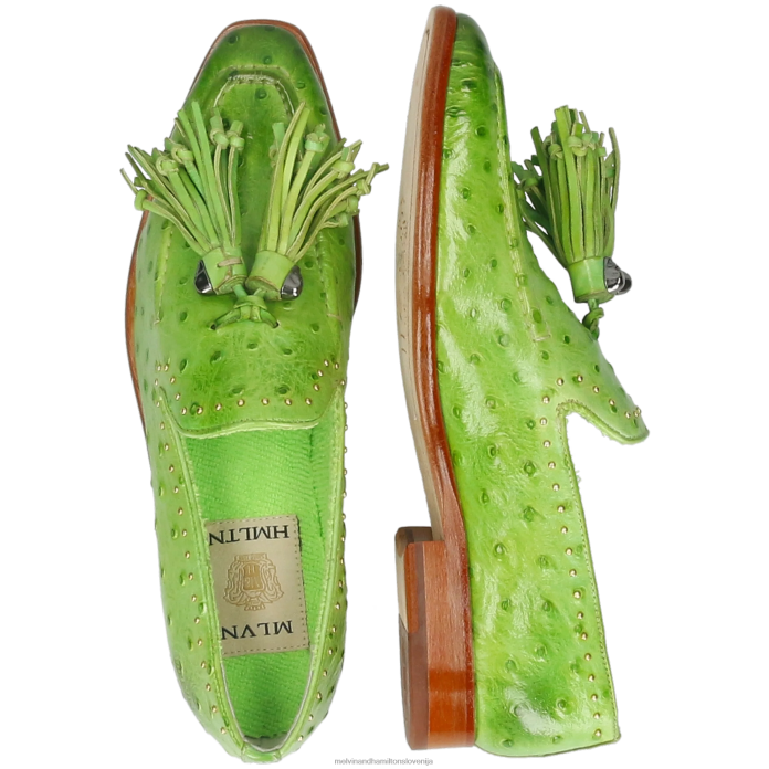 Melvin & Hamilton loaferji zelena ženske emma 11 FLJ6L1382