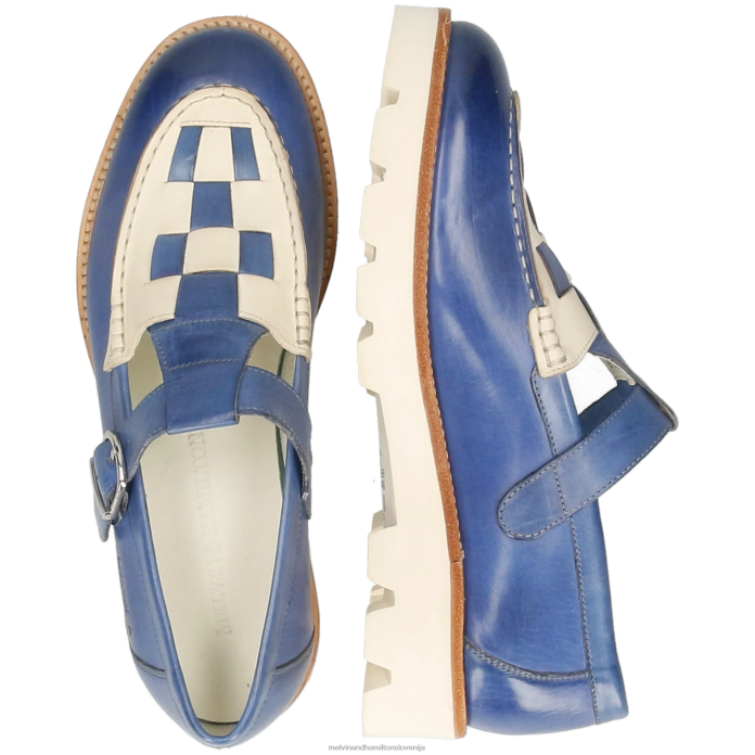 Melvin & Hamilton meniški čevlji modra ženske žad 14 FLJ6L1487