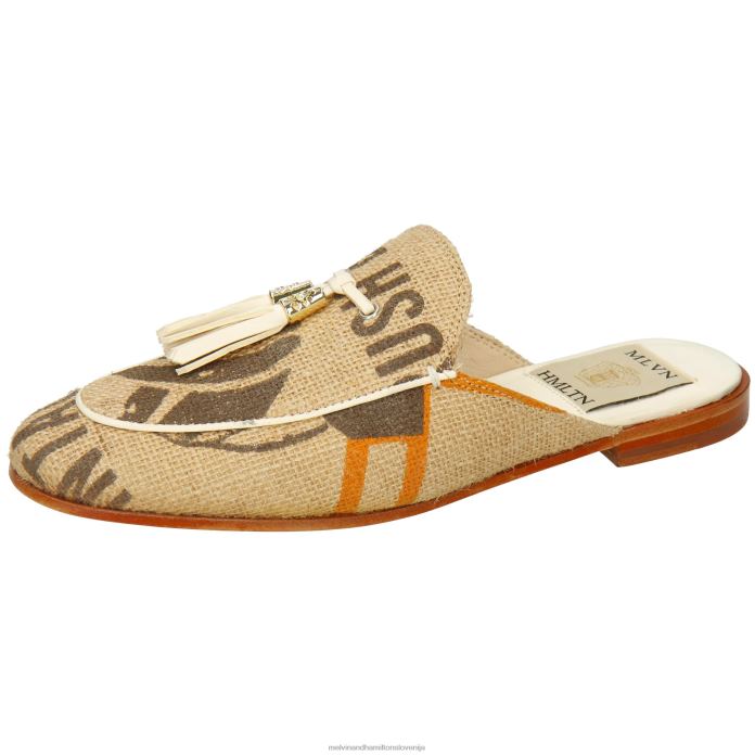 Melvin & Hamilton mule bež ženske scarlett 2 FLJ6L1579