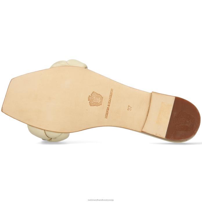 Melvin & Hamilton mule bela ženske sandrina 3 FLJ6L1619