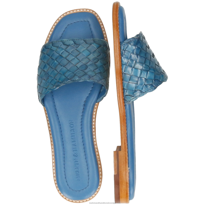 Melvin & Hamilton mule modra ženske elodie 65 FLJ6L1586