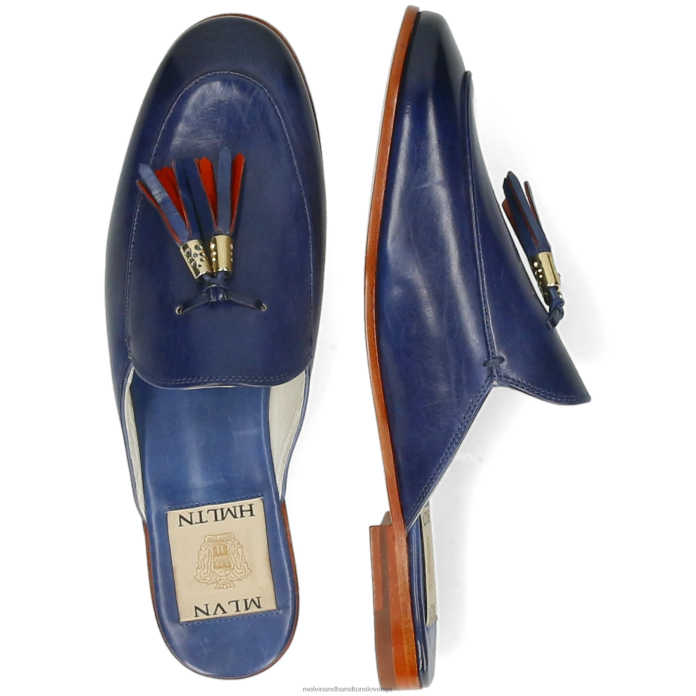 Melvin & Hamilton mule modra ženske scarlett 2 FLJ6L1534