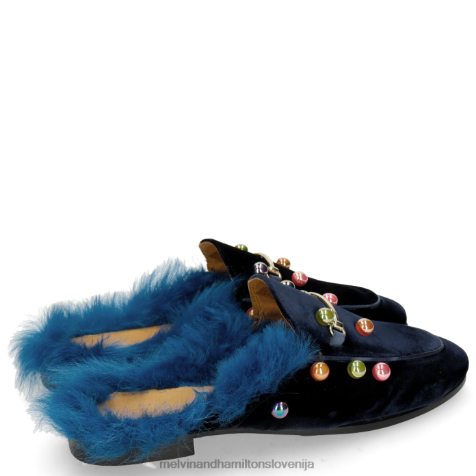 Melvin & Hamilton mule modra ženske scarlett 4 FLJ6L1746
