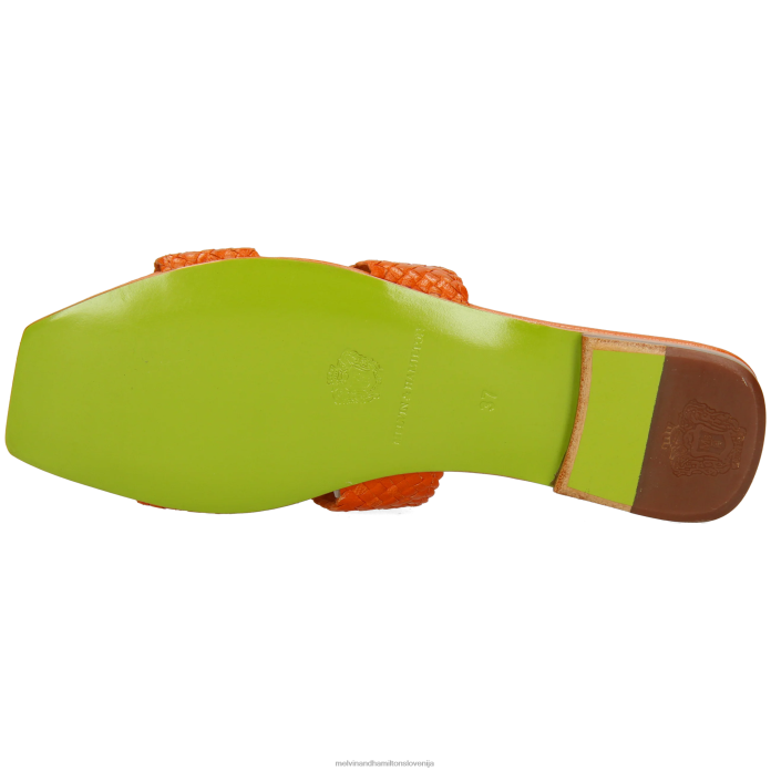 Melvin & Hamilton mule oranžna ženske brooke 7 FLJ6L1616