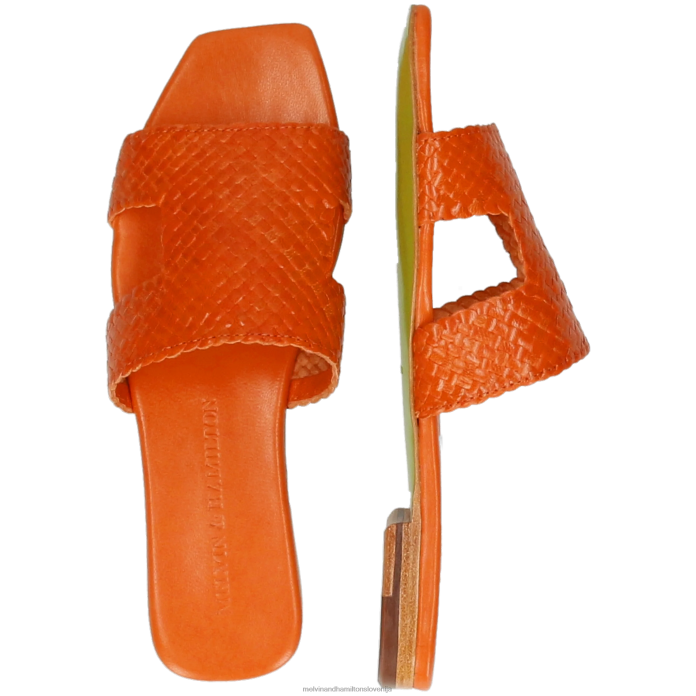 Melvin & Hamilton mule oranžna ženske brooke 7 FLJ6L1616