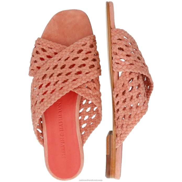 Melvin & Hamilton mule rdeča ženske elodie 62 FLJ6L1607