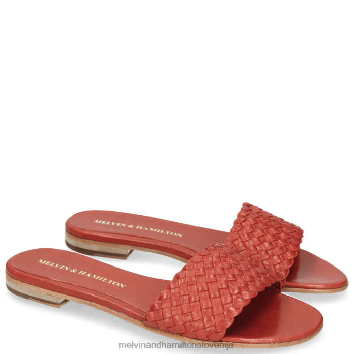 Melvin & Hamilton mule rdeča ženske hanna 26 FLJ6L1772