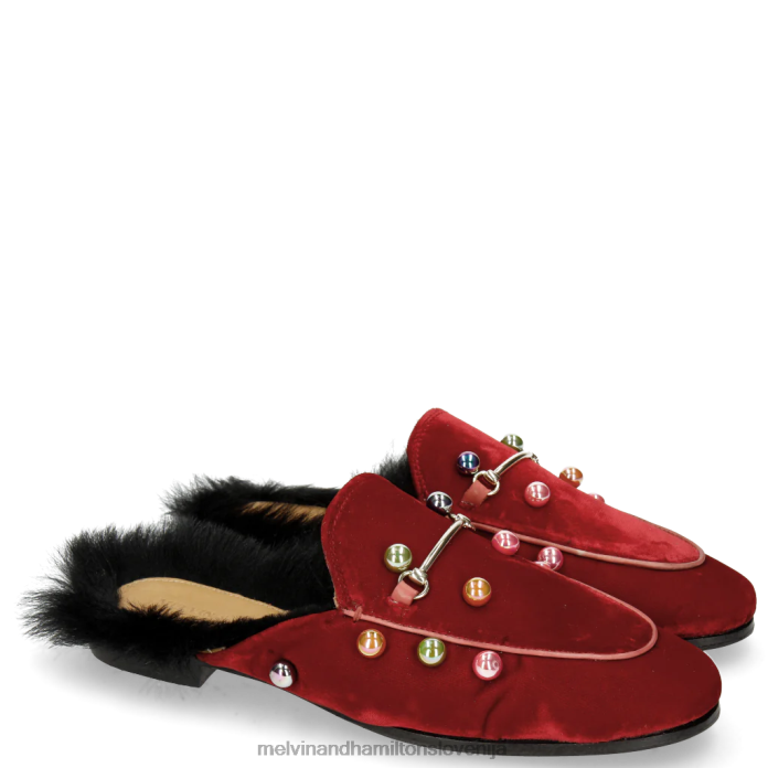 Melvin & Hamilton mule rdeča ženske scarlett 4 FLJ6L1751