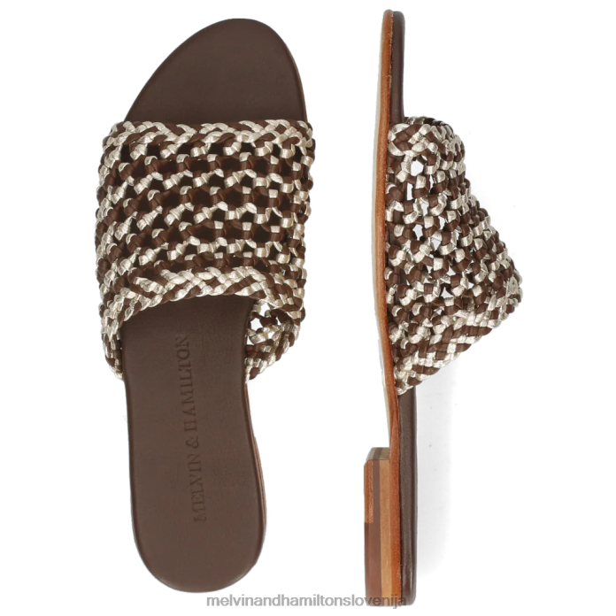 Melvin & Hamilton mule rjav ženske hana 64 FLJ6L1716