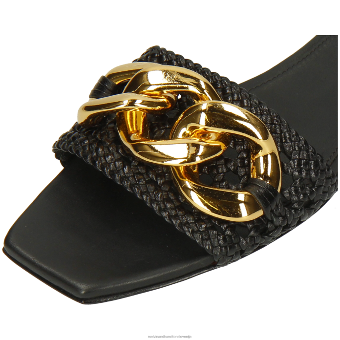 Melvin & Hamilton mule Črna ženske brooke 12 FLJ6L1575