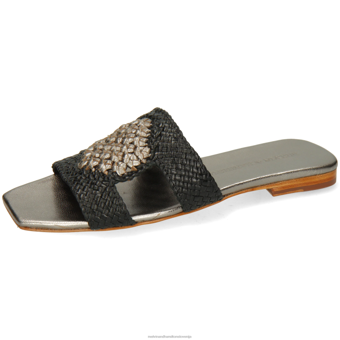 Melvin & Hamilton mule Črna ženske brooke 16 FLJ6L1578