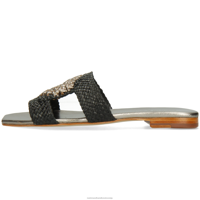 Melvin & Hamilton mule Črna ženske brooke 16 FLJ6L1578