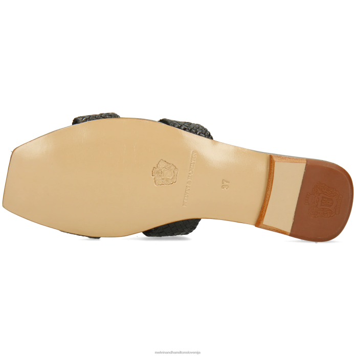 Melvin & Hamilton mule Črna ženske brooke 16 FLJ6L1578