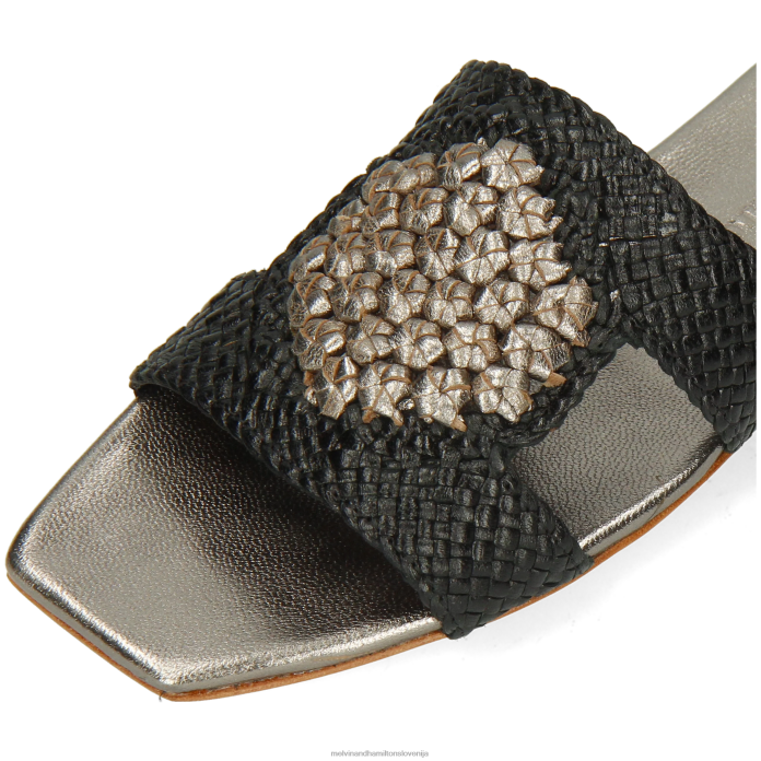 Melvin & Hamilton mule Črna ženske brooke 16 FLJ6L1578