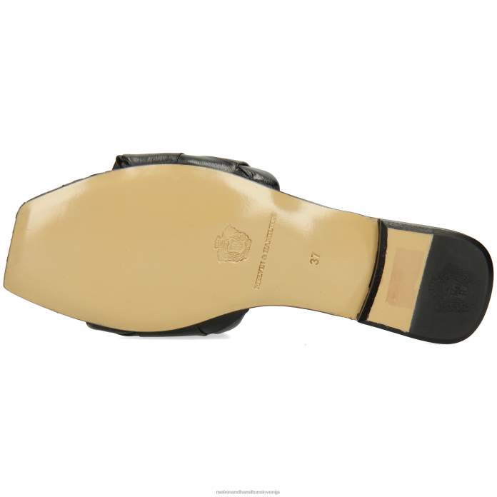 Melvin & Hamilton mule Črna ženske brooke 9 FLJ6L1557