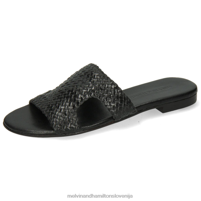 Melvin & Hamilton mule Črna ženske hana 74 FLJ6L1689