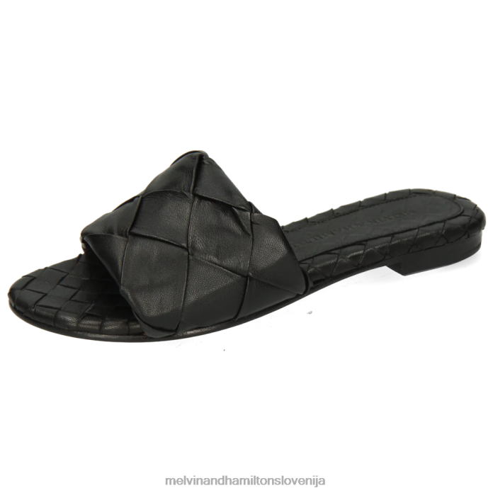 Melvin & Hamilton mule Črna ženske hanna 67 FLJ6L1649