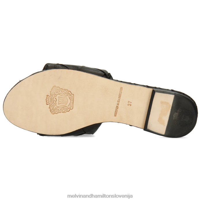 Melvin & Hamilton mule Črna ženske hanna 67 FLJ6L1649