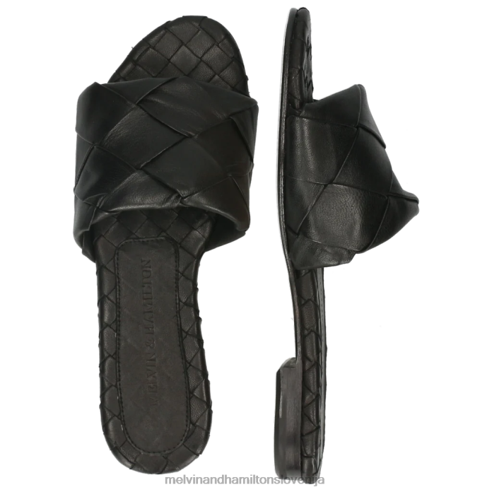 Melvin & Hamilton mule Črna ženske hanna 67 FLJ6L1649