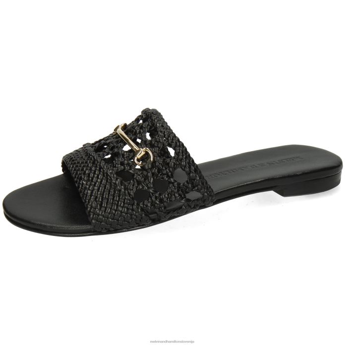 Melvin & Hamilton mule Črna ženske hanna 85 FLJ6L1736