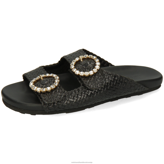 Melvin & Hamilton mule Črna ženske petra 1 FLJ6L1629