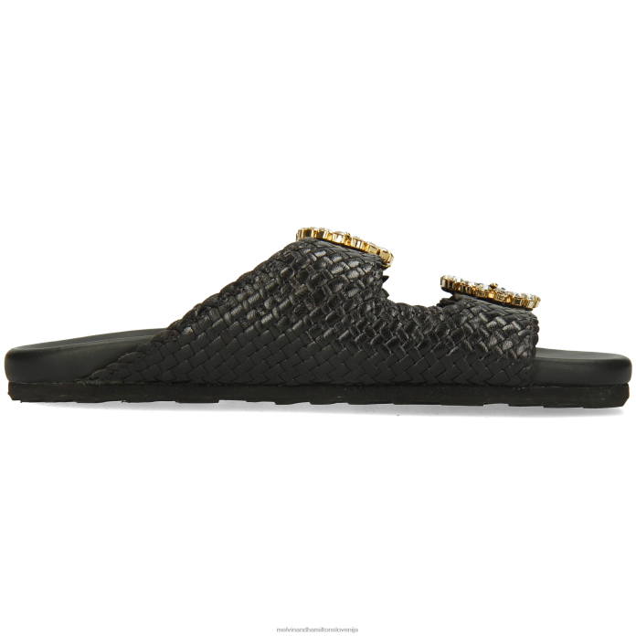 Melvin & Hamilton mule Črna ženske petra 1 FLJ6L1629