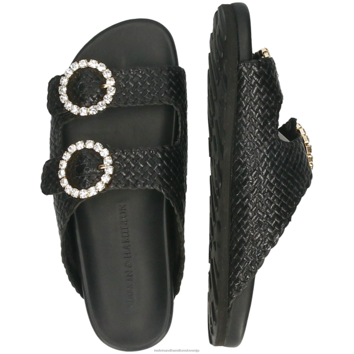 Melvin & Hamilton mule Črna ženske petra 1 FLJ6L1629